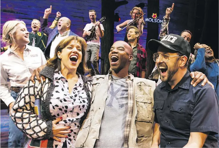  ?? MATTHEW MURPHY ?? Some of the people David Hein and Irene Sankoff met in Newfoundla­nd became characters in their award-winning musical Come From Away.