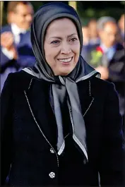  ??  ?? TARGET: Resistance chief Maryam Rajavi