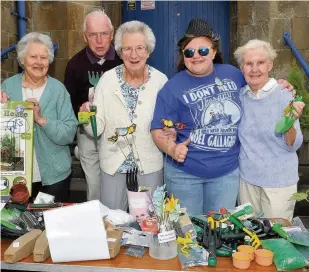  ??  ?? Green Fingers The gardening stall was popular