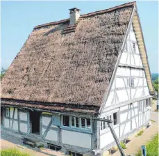  ?? FOTO: PR ?? Weberhaus aus Laichingen im Freilichtm­useum in Beuren.