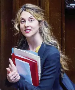  ?? Ansa ?? Carta carbone Il ministro della Pa, Marianna Madia