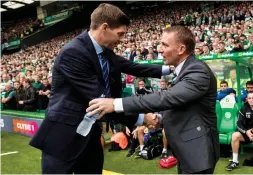  ??  ?? Brendan Rodgers has respect for what Steven Gerrard has done