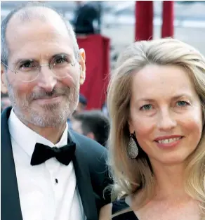  ??  ?? Laurene Powell Jobs, viúva de Steve Jobs, herdou uma grande fortuna