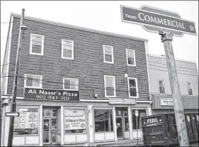  ?? FRAM DINSHAW/ TRURO NEWS ?? These two buildings on Commercial Street are due for a full-scale makeover of their strip that will be completed in 2020.