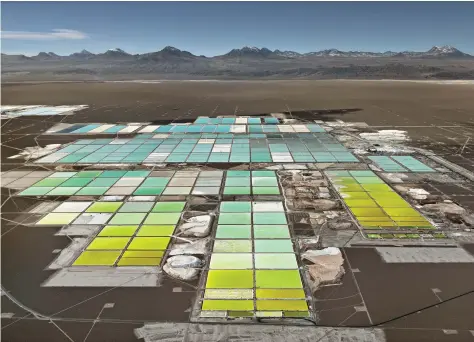  ??  ?? Lithium Mines #1, Salt Flats, Atacama Desert, Chile, 2017