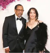  ?? JC OLIVERA/GETTY ?? Percival Everett and his wife, novelist Danzy Senna, at the Academy Awards in March.