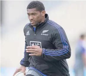  ?? Photo: Zimbio ?? All Blacks winger Waisake Naholo.