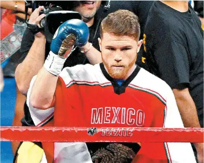  ?? AP ?? Saúl Canelo Álvarez ganó sus dos peleas en 2018.