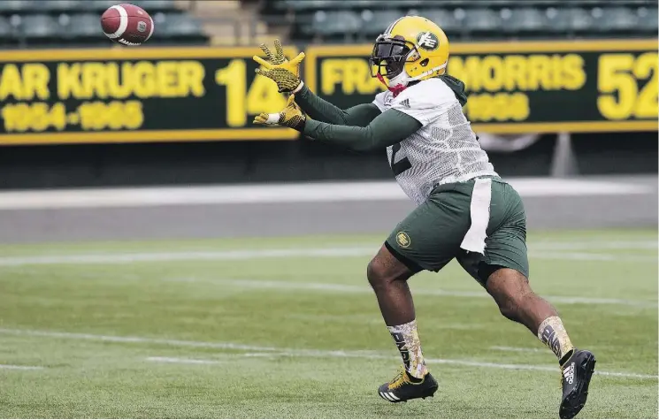  ?? DAVID BLOOM ?? Eskimos running back C.J. Gable needs only 49 yards in Saturday’s season finale against the Blue Bombers to reach the 1,000-yard plateau for the first time in his career.