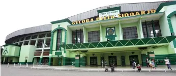  ?? ANGGER BONDAN/JAWA POS ?? SANGAT LAYAK: Stadion Gelora Delta, Sidoarjo, diusulkan Asprov PSSI Jawa Timur untuk menjadi salah satu venue Liga 3 Nasional.