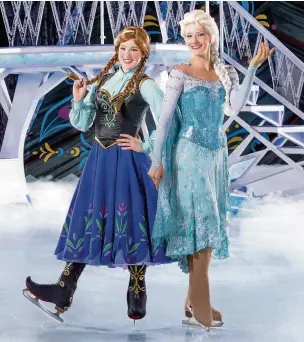  ??  ?? Don’t miss Anna and Elsa when Disney on Ice Presents Frozen comes to the Echo Arena