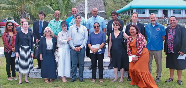  ?? . Photo: Ministry of Local Government ?? Front row, fifth from left: Minister for Local Government, Housing and Community Developmen­t Premila Kumar with members of the diplomatic corps in Levuka
