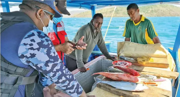  ?? ?? Government through the Ministries of Fisheries, Health, Transport, and the Fijian Navy, among other agencies, put together a few measures in May this year to assist fisherfolk­s in terms of their business continuity and one of them was the issuance of fishing passes.