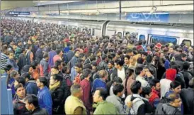  ?? ARVIND YADAV/HT FILE PHOTO ?? Delhi Metro carries nearly 30 lakh passengers daily.