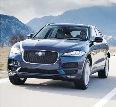  ?? JAGUAR ?? The 2017 Jaguar F-Pace has a good combinatio­n of good looks, luxury comfort and cargo capacity.