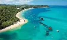  ??  ?? DIVING ANYONE? Moreton Island is home to a host of shipwrecks.