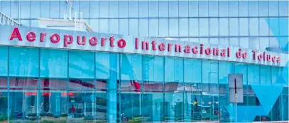  ?? CORTESÍA ?? El Aeropuerto Internacio­nal de Toluca de Turismo del gobierno federal. también operará vuelos nacionales e internacio­nales, dijo el secretario