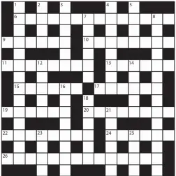  ??  ?? PRIZES of £20 will be awarded to the senders of the first three correct solutions checked. Solutions to: Daily Mail Prize Crossword No. 15,725, PO BOX 3451, Norwich, NR7 7NR. Entries may be submitted by second-class post. Envelopes must be postmarked...