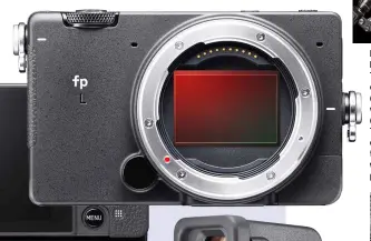  ??  ?? MODULAR MAGIC 1 Accessorie­s compatible with the Sigma fp (such as EVFs and cages) will all fit its new 61MP sibling.