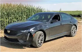  ??  ?? The 2020 Cadillac CT5- V is 6 inches longer than the CT4.