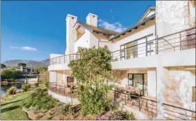  ?? Cedar Lodge, a three-bedroom townhouse in Pearl Valley. ??