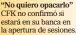  ??  ?? “No quiero opacarlo” CFK no confirmó si estará en su banca en la apertura de sesiones.