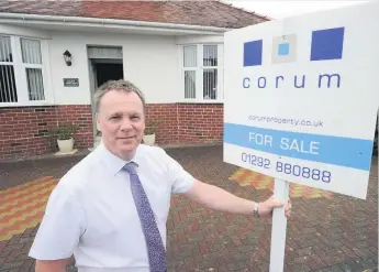  ??  ?? Positive signs
Estate agent Bruce Patterson reckons Ayrshire has lots to offer the property market