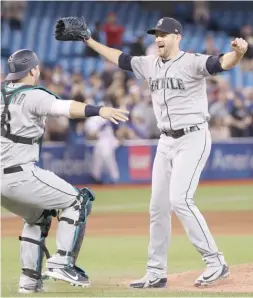  ?? GETTY IMAGES ?? Mariners left- hander James Paxton became the first Canadian to pitch a no- hitter in his home country, shutting down the Blue Jays 5- 0.