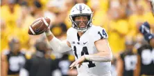  ?? MATTHEW PUTNEY/AP ?? Penn State quarterbac­k Sean Clifford was injured in the loss to Iowa and his return is critical to the Nittany Lions’ success the rest of the way.