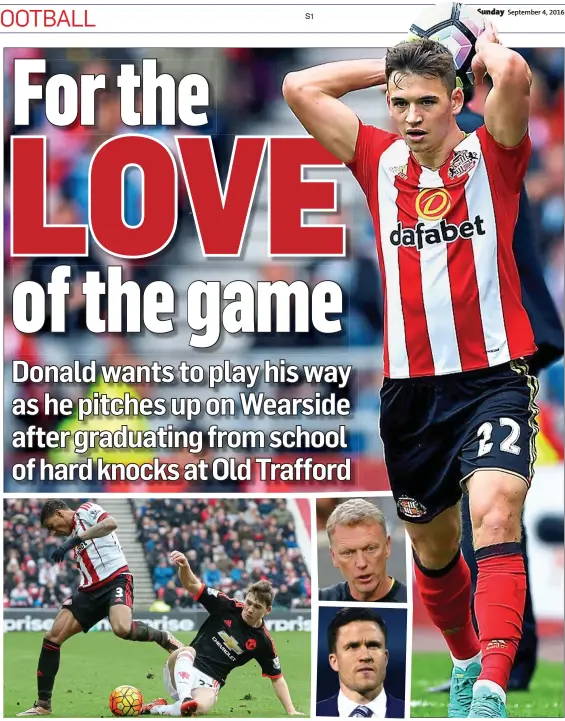  ??  ?? FACE THE FACTS: Love decided the time was right to move on to David Moyes’ Sunderland, having spent time on loan at Gary Caldwell’s Wigan Athletic last season