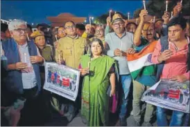  ?? HT PHOTO ?? IAS officers at a protest earlier this week. The IAS Associatio­n said that the corrective measures, as demanded, should be ‘visible from the govt side for the possibilit­y of holding talks’.