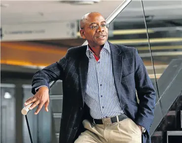  ?? Picture: Simphiwe Nkwali ?? Bonang Mohale, the president of the Black Management Forum, during a BMF conference in Sandton.