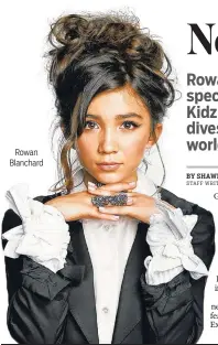  ?? CONTRIBUTE­D PHOTO ?? Rowan Blanchard