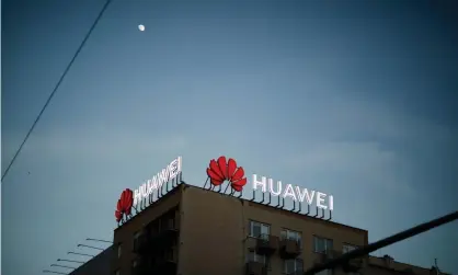  ?? Photograph: NurPhoto/REX/Shuttersto­ck ?? Huawei neon advertisin­g signs on a rooftop in Warsaw, Poland.