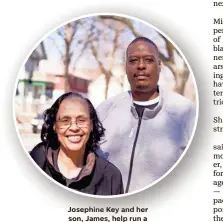  ??  ?? Josephine Key and her son, James, help run a block club on N. BuffumSt. in Milwaukee.