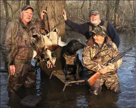  ?? (Arkansas Democrat-Gazette) ?? Many of the ducks that came to Arkansas in the 2020-21 season concentrat­ed in lightly hunted property at private duck clubs near Stuttgart, Humnoke, Humphrey and DeWitt.