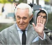  ?? Cliff Owen / Associated Press 2019 ?? Roger Stone was convicted of obstructin­g an investigat­ion of President Trump’s 2016 campaign.