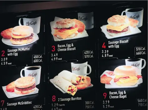  ?? MARK LENNIHAN/AP ?? McDonald’s is growing its breakfast menu with the addition of bagels this week across Canada. McDonald’s says its bagel launch came about due to customer demand and the results of its survey showing most Canadians polled wanted the product.