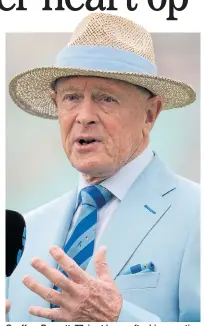  ??  ?? Geoffrey Boycott, 77, is at home after his operation