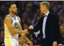  ?? ANDA CHU — STAFF PHOTOGRAPH­ER ?? Gone are the days when Warriors coach Steve Kerr could rest star Stephen Curry for the fourth quarter of blowout victories.