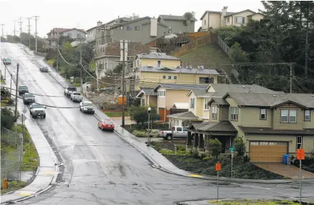  ?? Photos by Paul Chinn / The Chronicle ?? The intersecti­on of Glenview Drive and Earl Avenue in San Bruno’s Crestmoor neighborho­od is where an undergroun­d gas pipeline exploded seven years ago, destroying 38 homes and killing eight people, the largest such disaster in U.S. history.