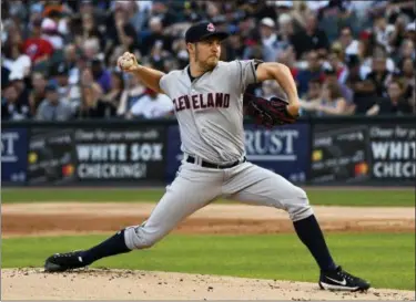  ?? MATT MARTON — ASSOCIATED PRESS ?? Trevor Bauer delivers Aug. 11 against the White Sox during the first inning in Chicago.