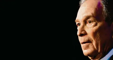  ?? Foto: Patrick Semansky, dpa ?? Michael Bloomberg ist Milliardär. Mit viel Geld hat er sich Aufmerksam­keit verschafft.