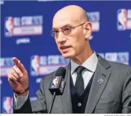  ?? NUCCIO DINUZZO / EFE ?? El comisario Adam Silver, durante un acto público.