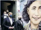  ?? ?? King Willem-Alexander of the Netherland­s and German President Frank-Walter Steinmeier visit the Anne Frank Centre in Berlin, Germany, in July 2021.
Photo: Sem van der Wal/EPA-EFE