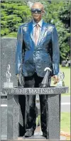  ?? Picture: SOWETANLIV­E ?? ROOM FOR IMPROVEMEN­T: Music icon Robbie Malinga’s 7-ton tombstone statue will be removed and redesigned