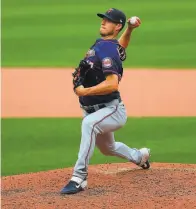  ?? Dilip Vishwanat / Getty Images ?? Reliever Matt Wisler joins his sixth majorleagu­e team in the Giants; he’s 1928 with two saves in his career.