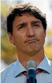  ??  ?? Justin Trudeau: Faking sincerity.