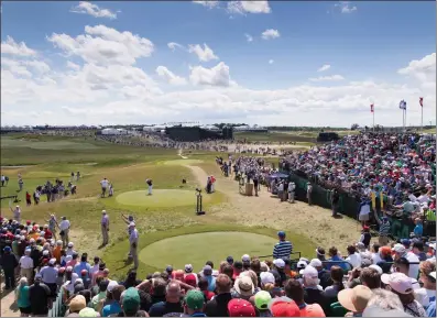  ?? USGA / Matt Sullivan ?? Brian Harman plays his tee shot on the first hole during the final round of the 2017 U.S. Open at Erin Hills in Erin, Wisconsin on June 18.