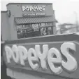  ?? BLOOMBERG ?? Popeyes was coveted as an opportunit­y for expansion.